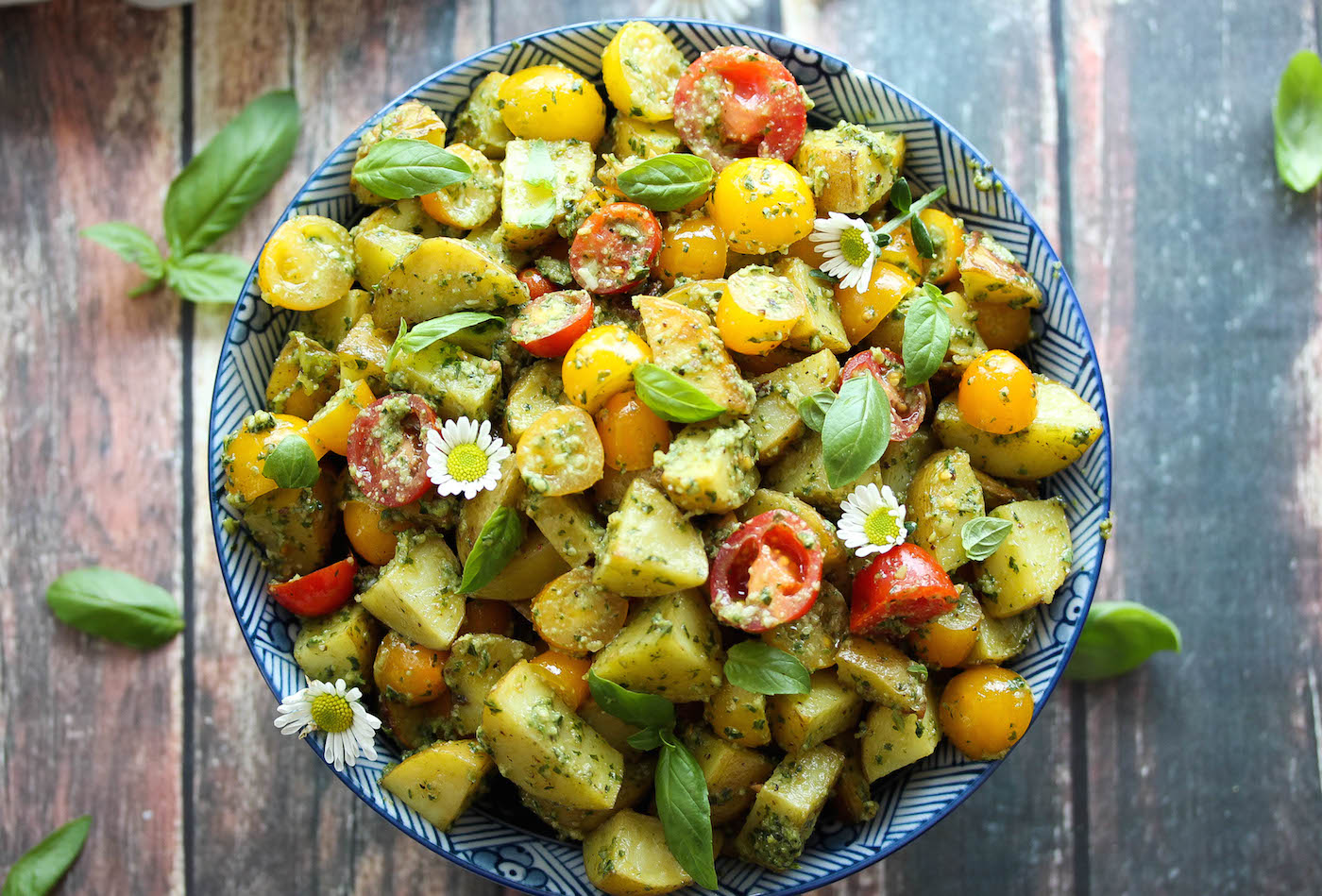 Pesto Roasted Potato Salad Dishing Out Health