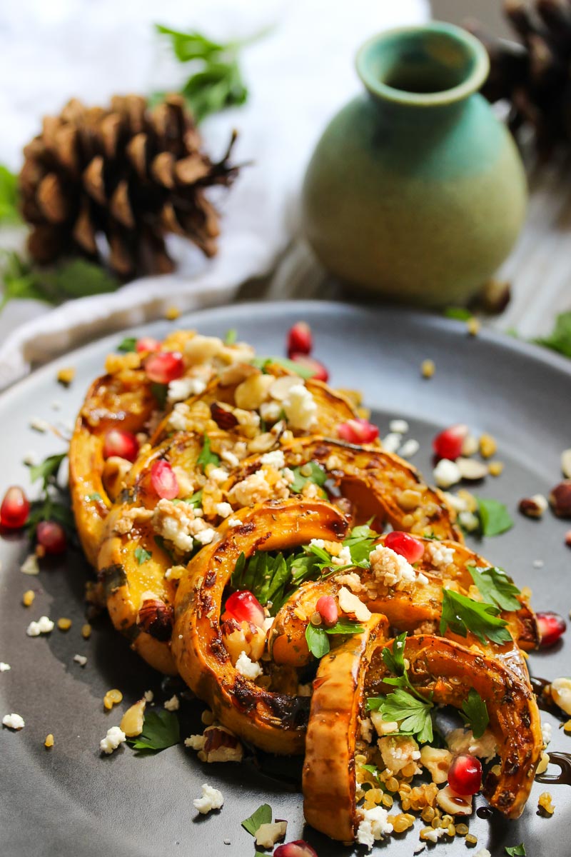 Autumn Delicata Squash Salad Dishing Out Health