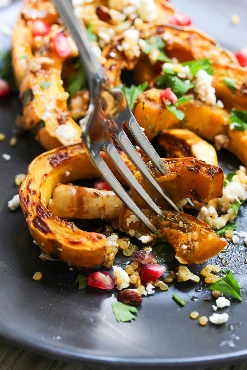 Autumn Delicata Squash Salad Dishing Out Health