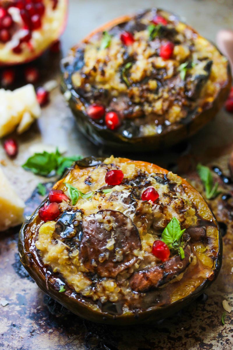 vegan stuffed acorn squash