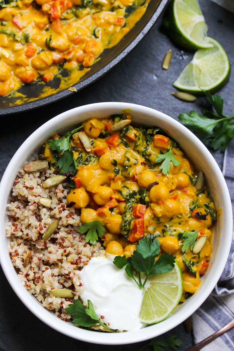 Minute Vegan Chickpea Curry Dishing Out Health