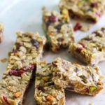 No-Bake Tahini Energy Bars (gluten free, vegan-friendly) | dishingouthealth.com