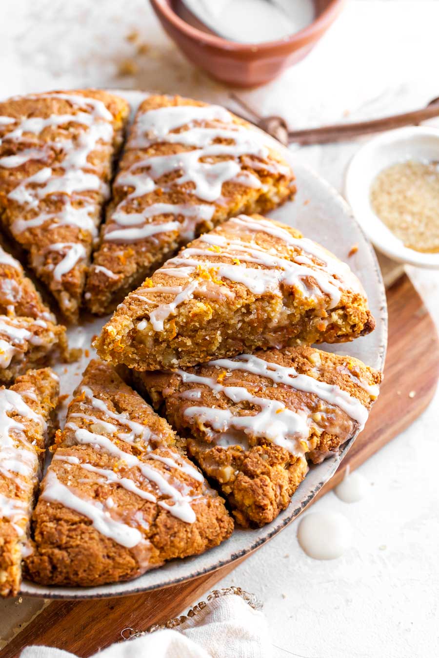 Carrot Cake Scones - A Kitchen Addiction