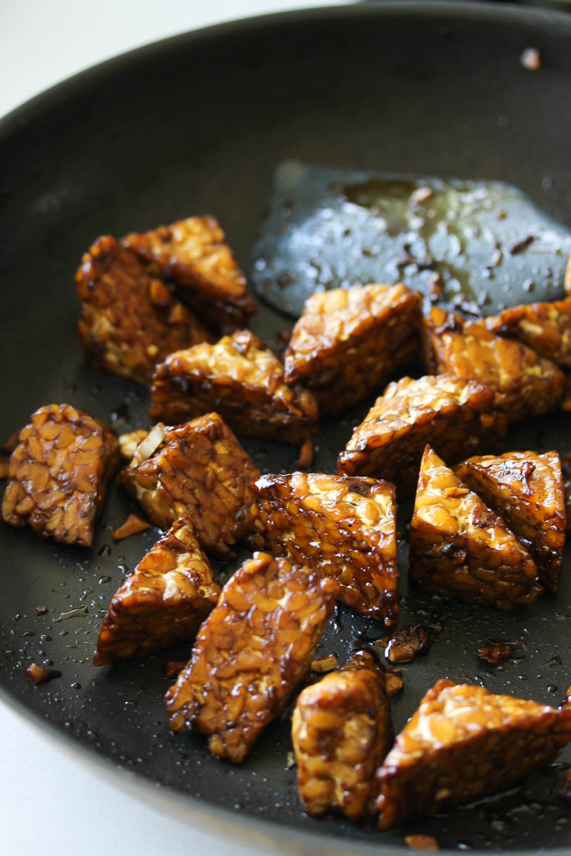 Orange Teriyaki Tempeh Bowls - Dishing Out Health