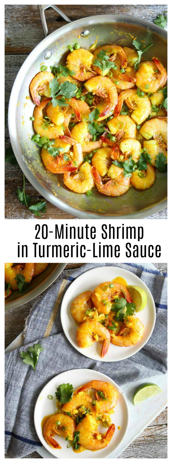 Shrimp in Turmeric-Lime Sauce | dishingouthealth.com