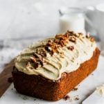Carrot-Cardamom Bread with Cinnamon Cashew Cream