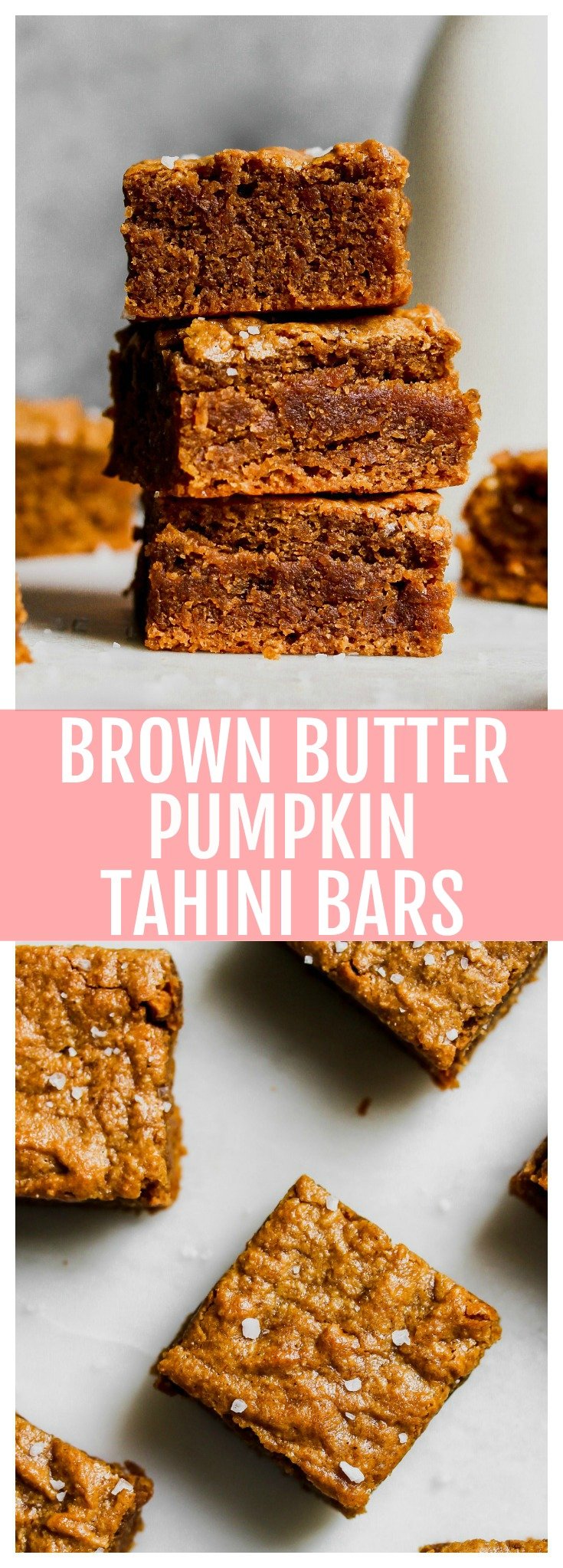 Pumpkin Bars with Tahini and Brown Butter