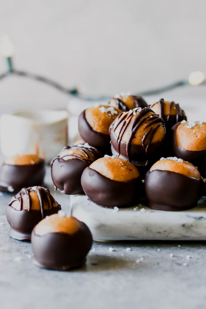 Vegan Cashew Butter Buckeyes Dishing Out Health