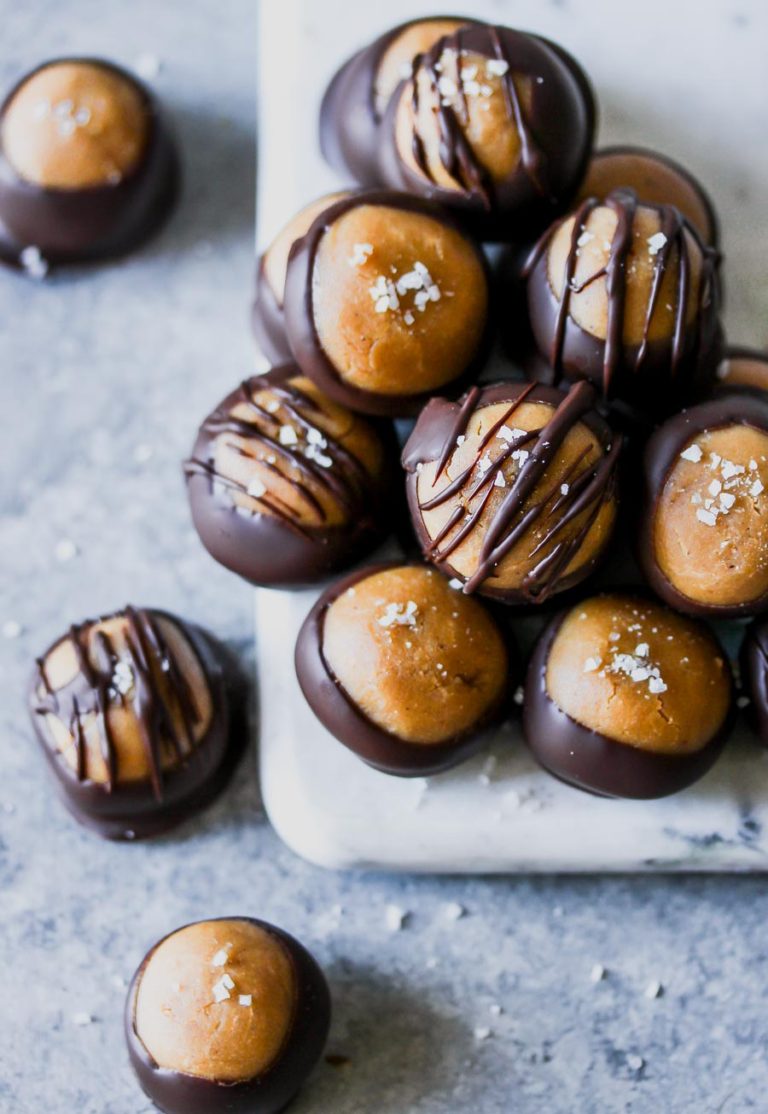 Vegan Cashew Butter Buckeyes Dishing Out Health