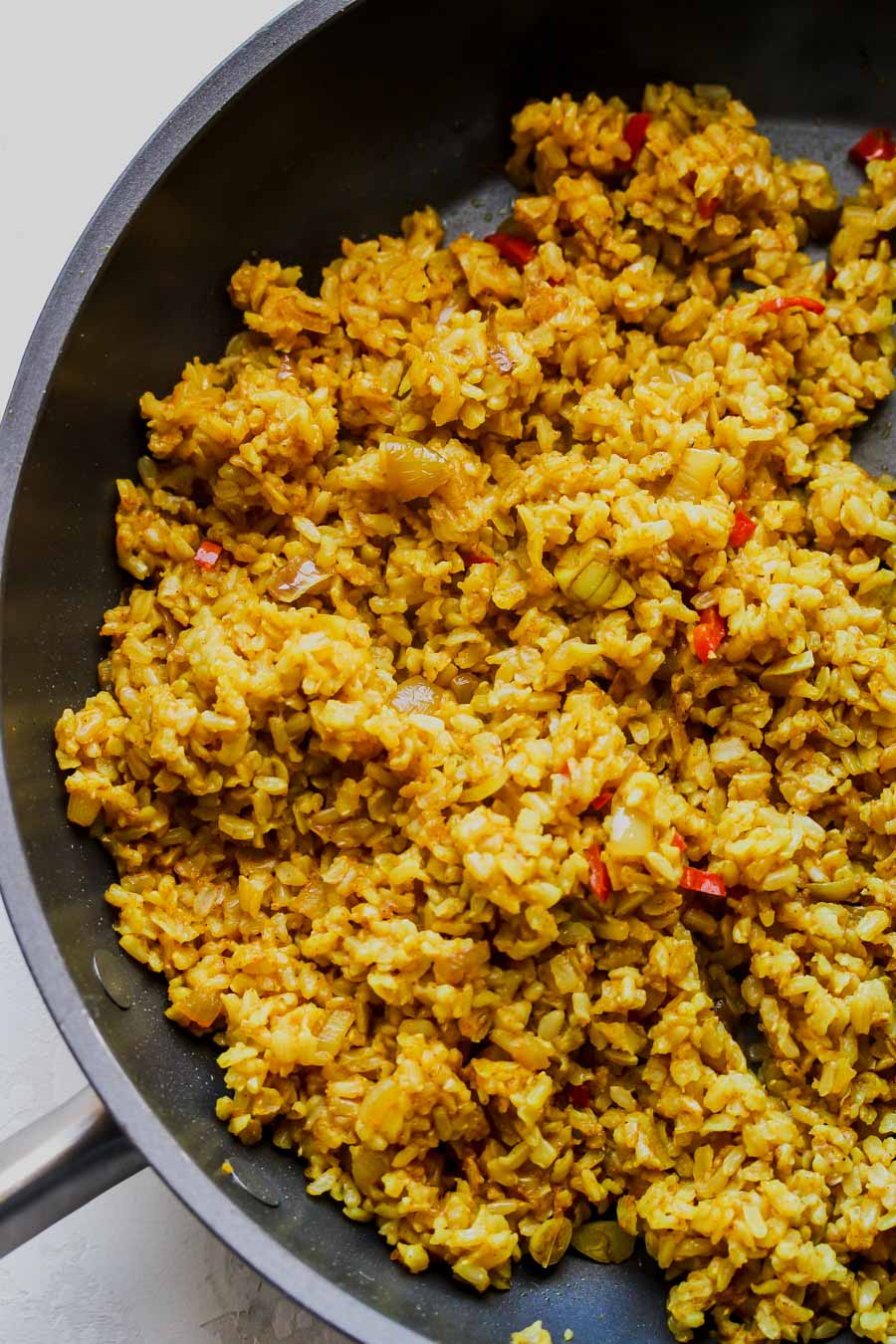 Curried Brown Butter Rice Bowls with Crispy Sprouts - Dishing Out Health