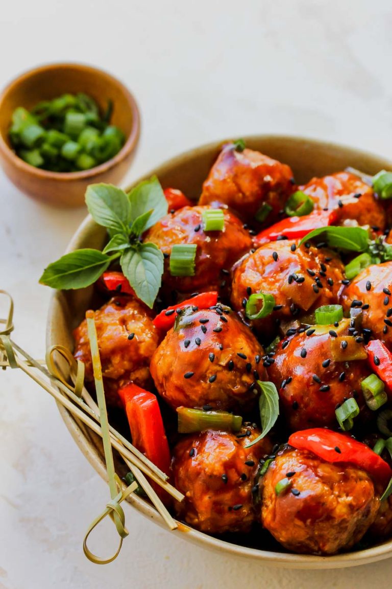 Kung Pao Cauliflower Meatballs Dishing Out Health