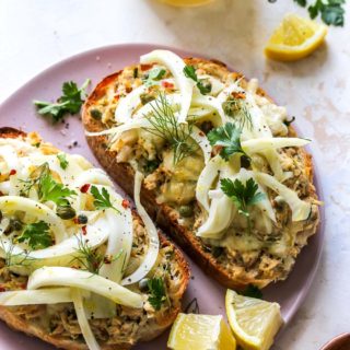 Tuna Melts with Quick-Pickled Fennel