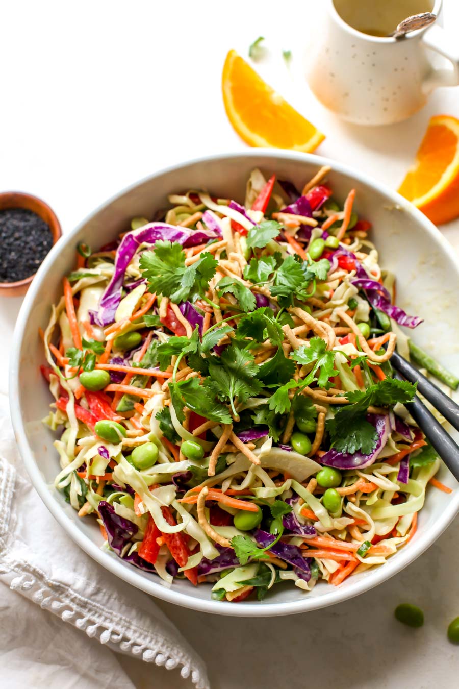 Chopped Asian Salad (Miso Dressing) - Cooking With Ayeh