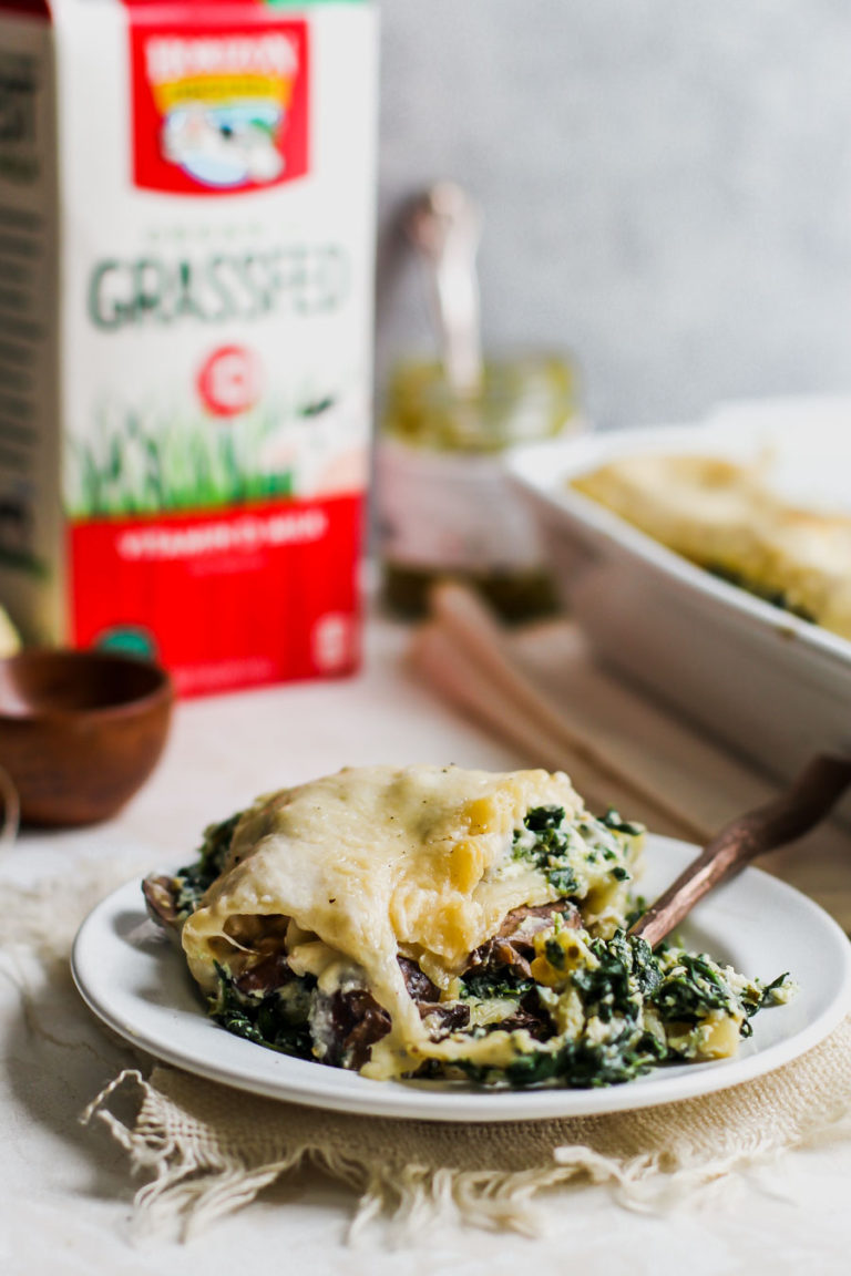 Spinach and Pesto White Lasagna Dishing Out Health