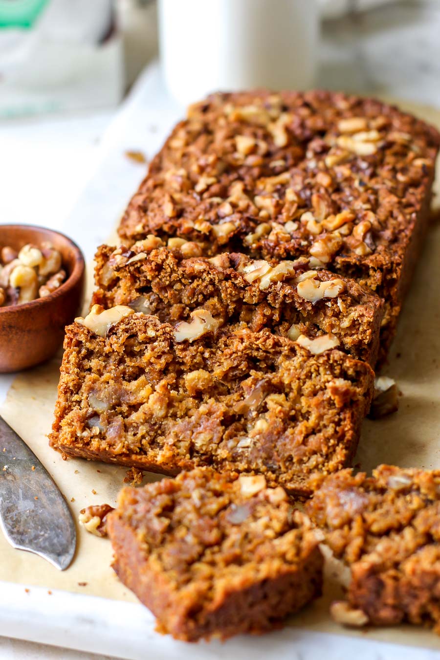 Vegan Carrot Cake Loaf - Dishing Out Health