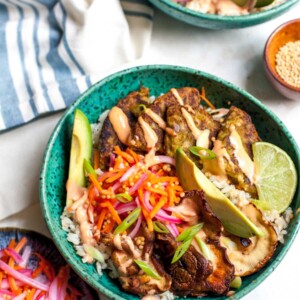 Korean Veggie Bowls with Yum Yum Sauce