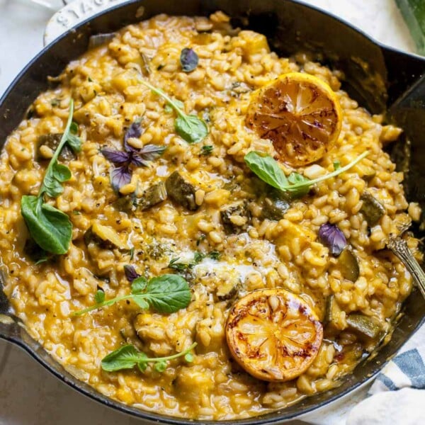Risotto with Zucchini, Parmesan, and Lemon Butter