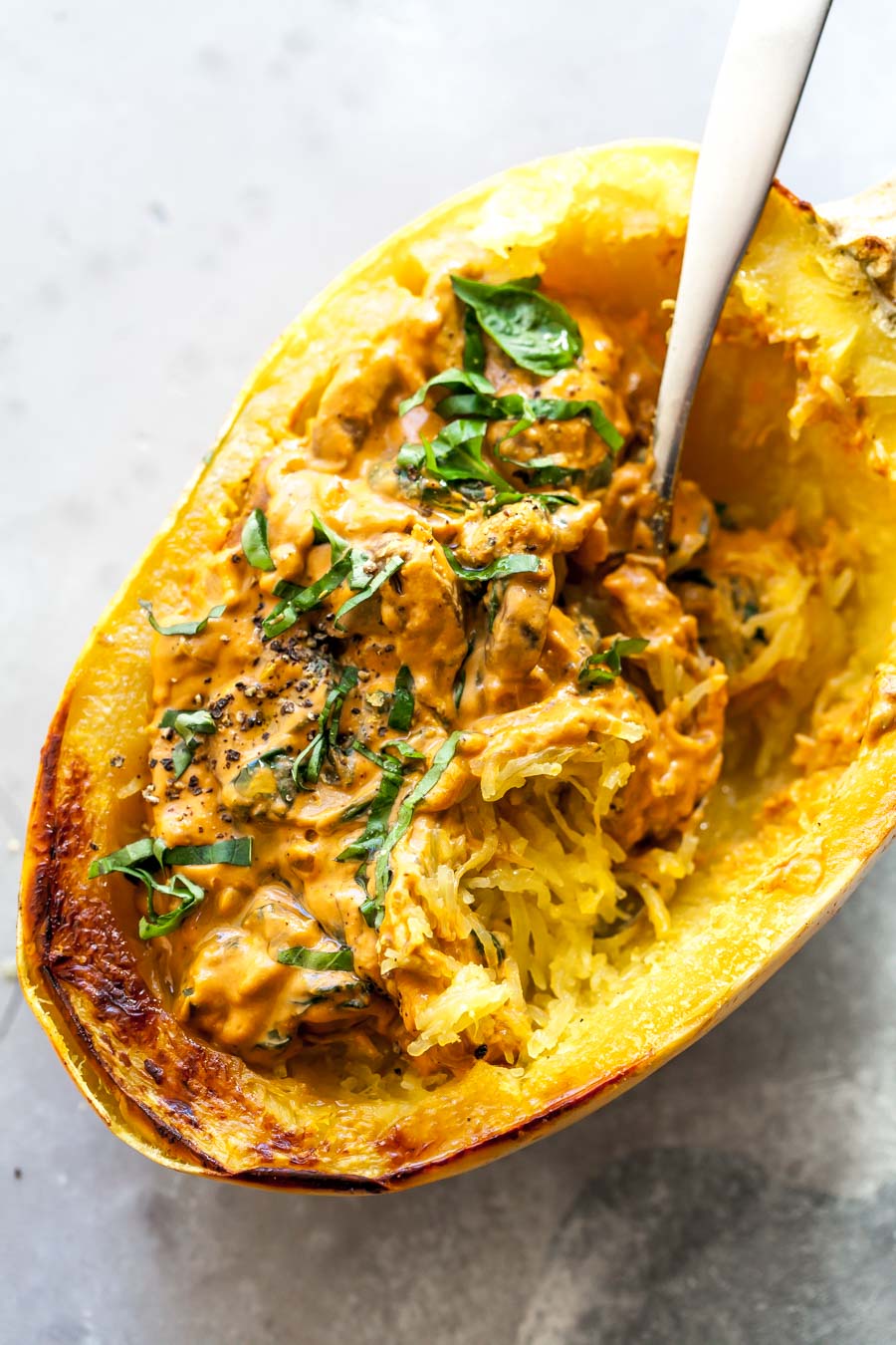 Spaghetti Squash With Vegan Vodka Sauce Dishing Out Health