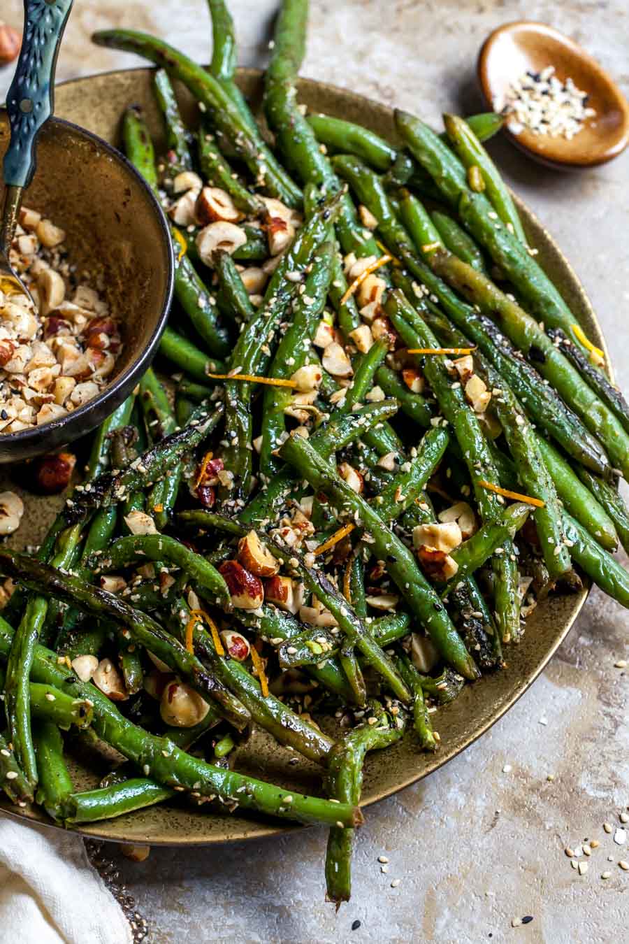 Holiday Side Dish: Green Beans with Brown Butter Topping