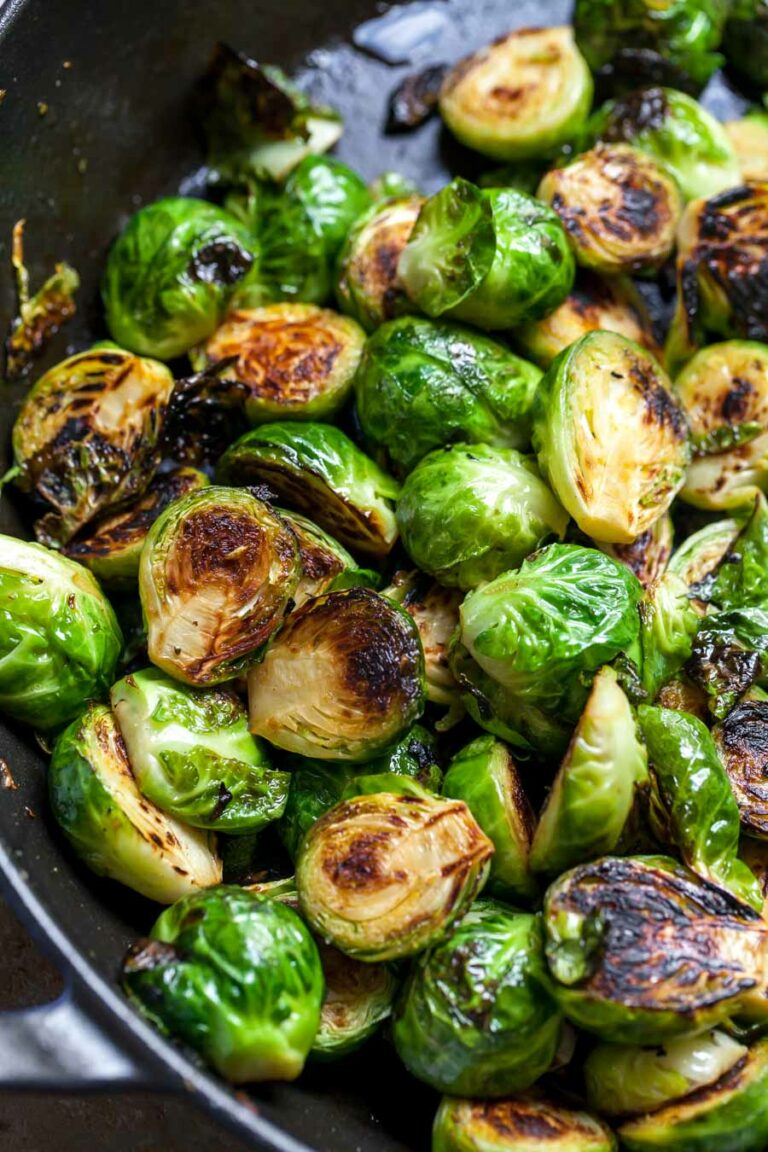 Brussels Sprouts with White BalsamicPear Chutney Dishing Out Health