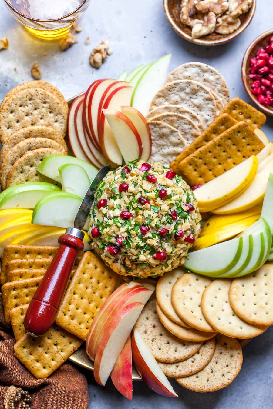 Mini Cheese Ball Holiday Platter • easy appetizer!