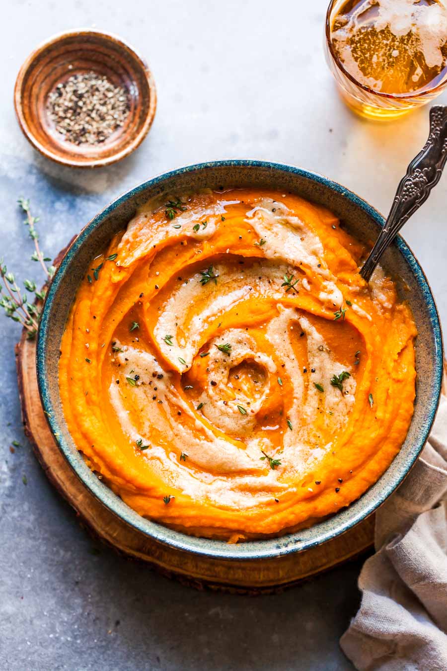 mashed sweet potatoes