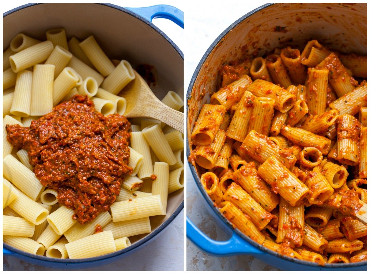 Red Pesto Pasta - Dishing Out Health