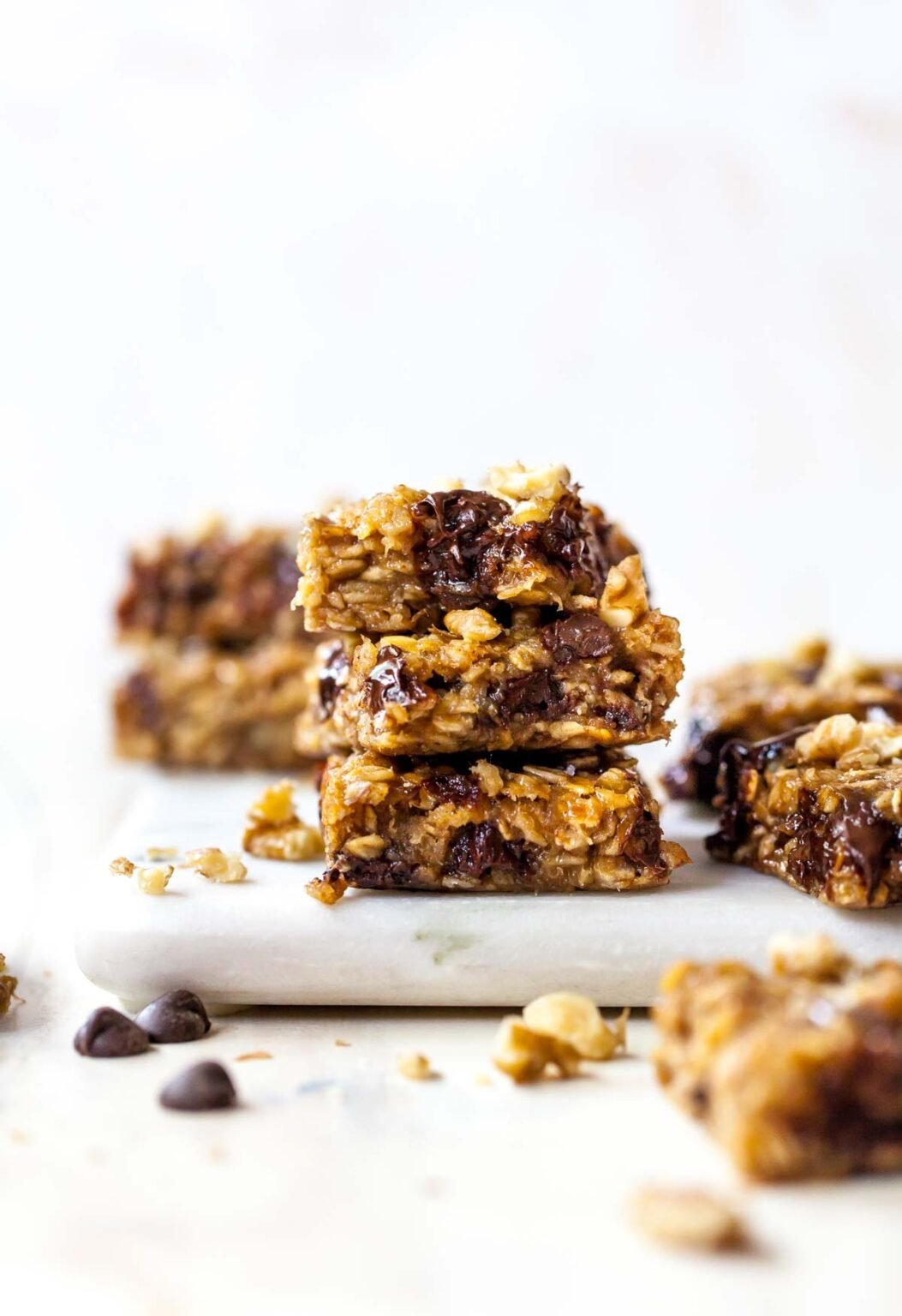 Banana, Peanut Butter and Oat Protein Bars Dishing Out Health