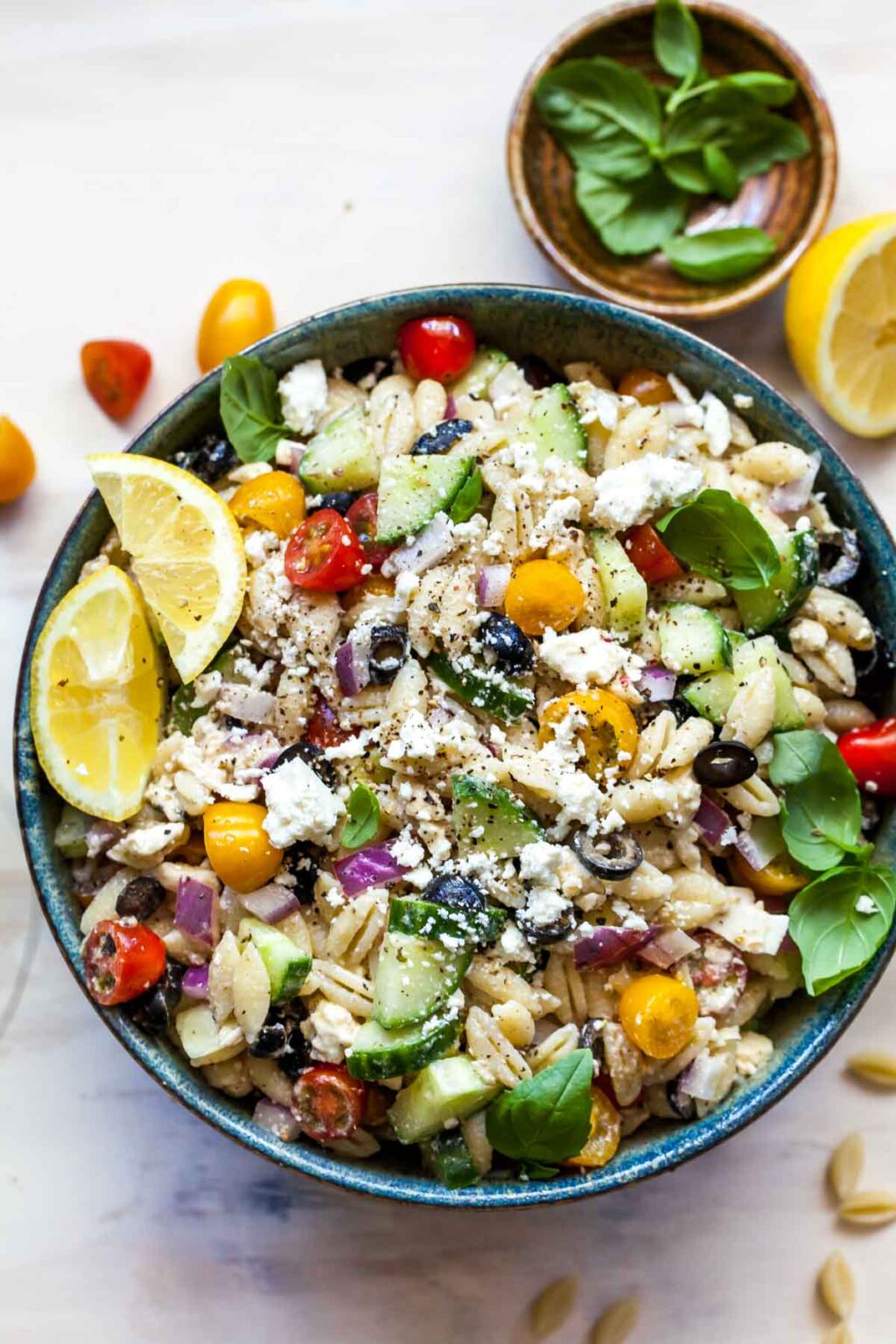 Chopped Greek Pasta Salad Dishing Out Health