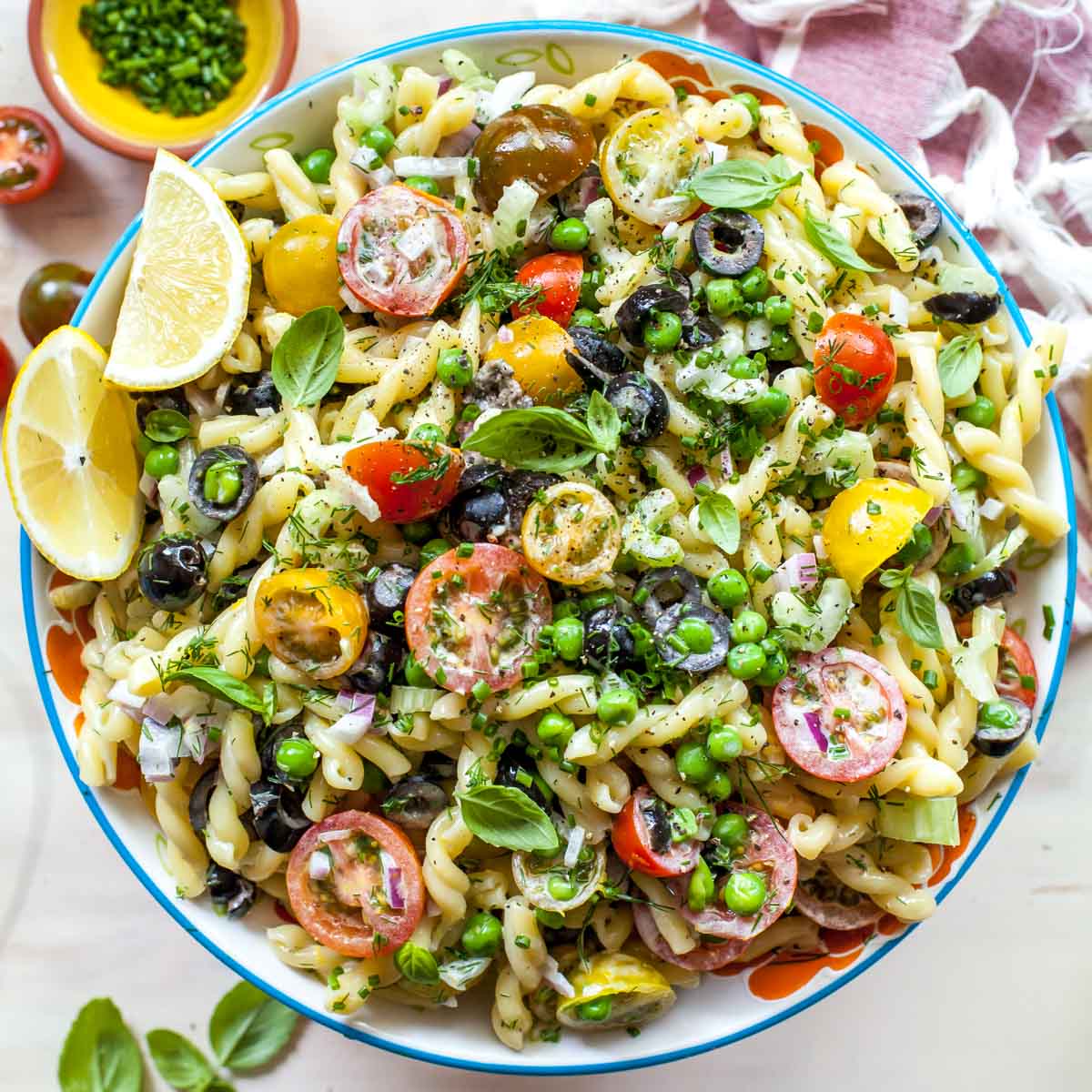 Healthy Creamy Pasta Salad Dishing Out Health