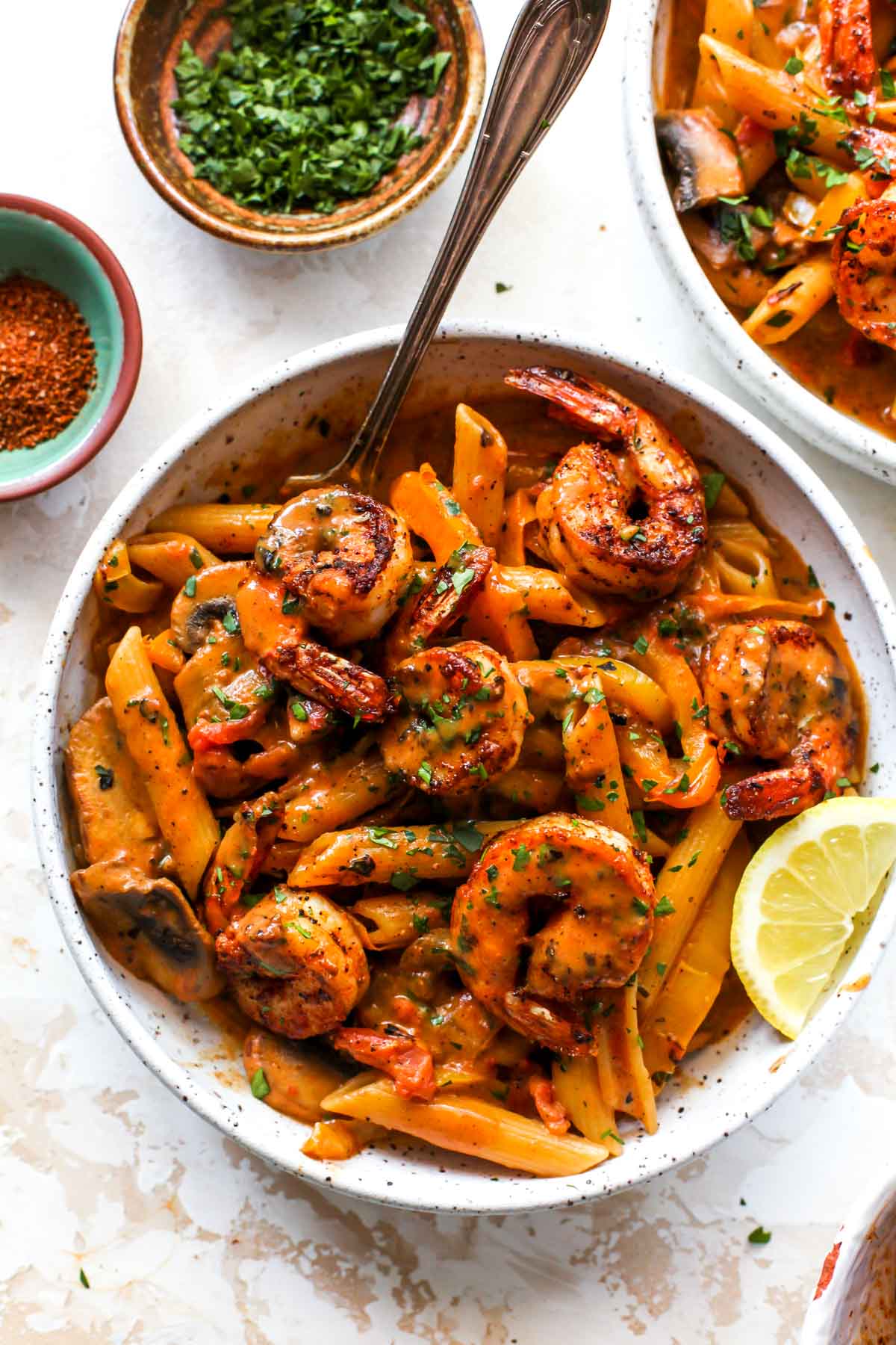 Cajun Shrimp - Crunchy Creamy Sweet