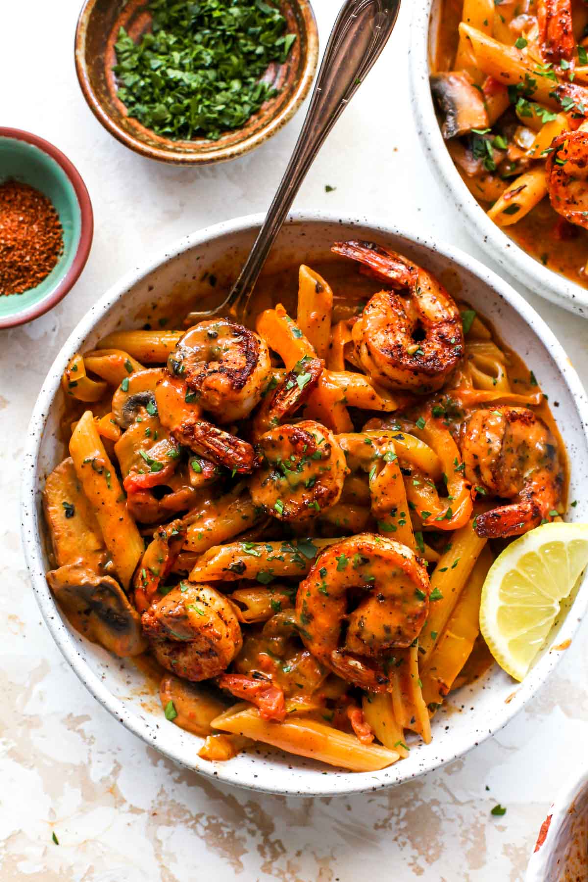 Creamy Cajun Shrimp Pasta Dishing Out Health