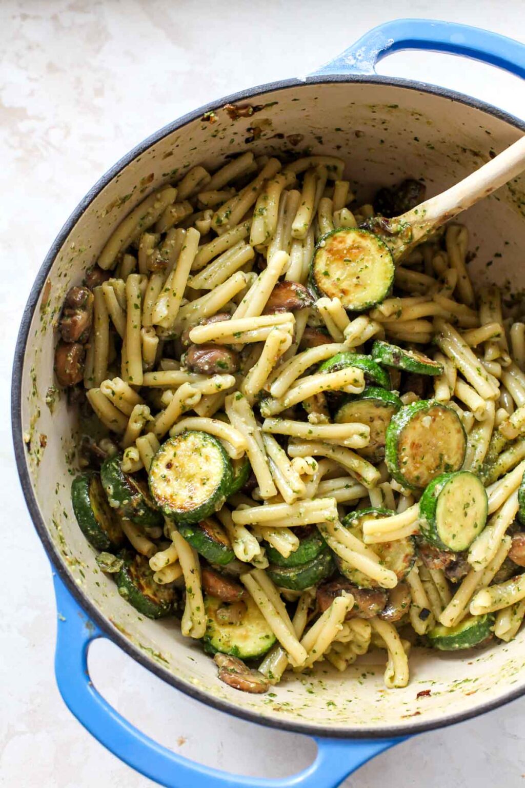 30 Minute Zucchini Pesto Pasta Dishing Out Health