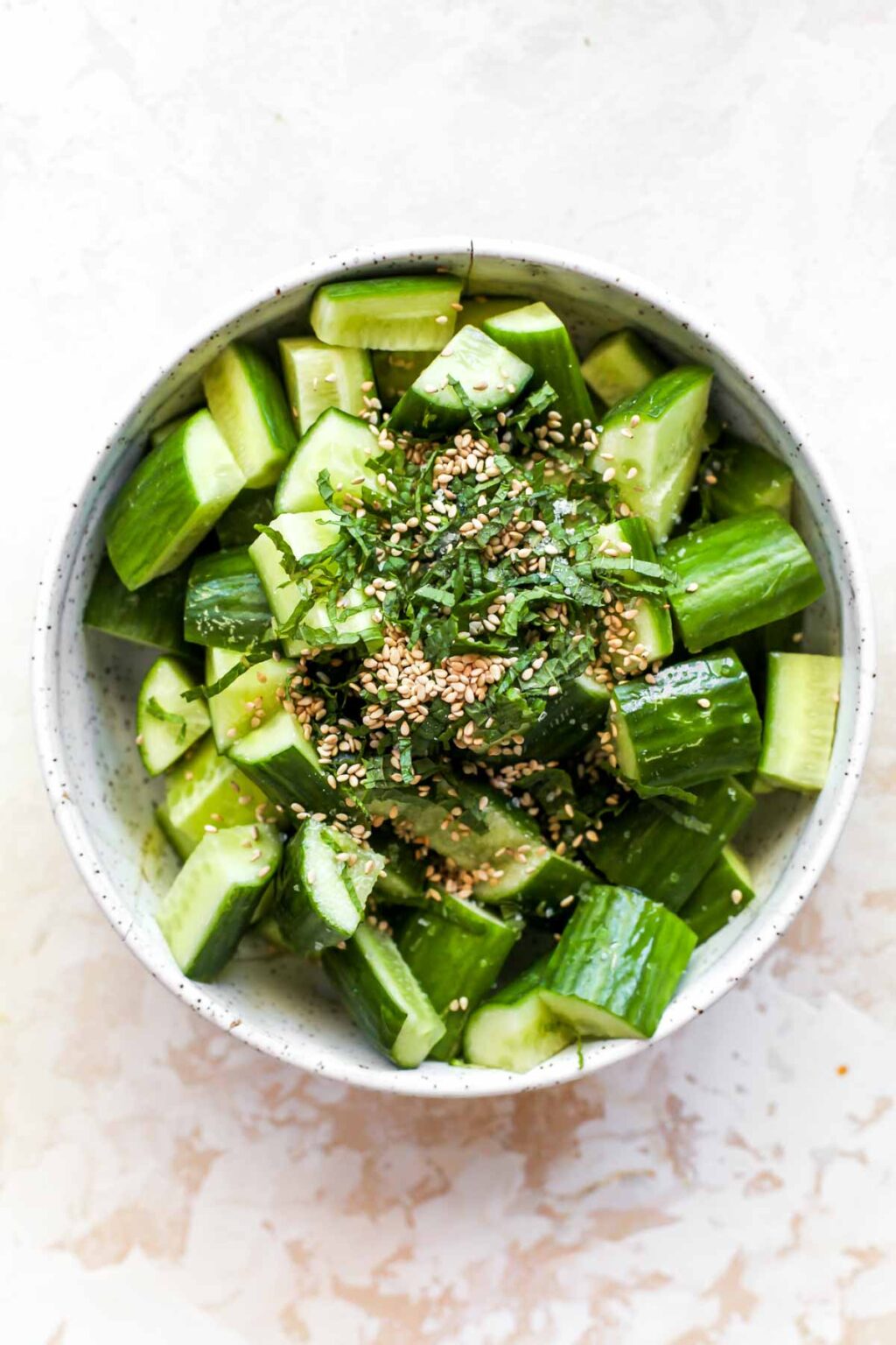 CucumberSesame Salad with Garlicky Chili Oil Dishing Out Health