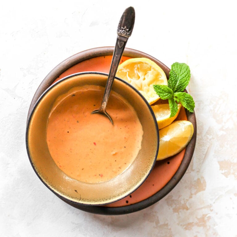 Grilled Eggplant with Harissa Tahini Sauce Dishing Out Health