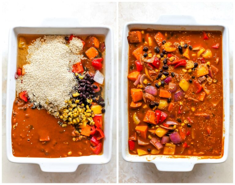 Quinoa Enchilada Bake (One Pan) Dishing Out Health