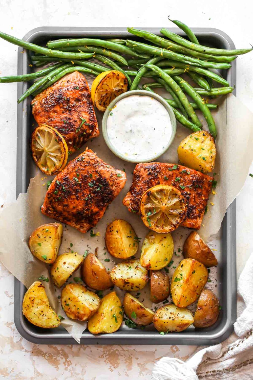 Sheet Pan Salmon Dinner Dishing Out Health