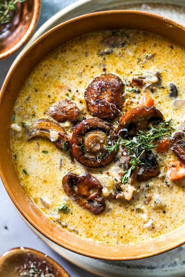 Wild Rice and Mushroom Soup Dishing Out Health