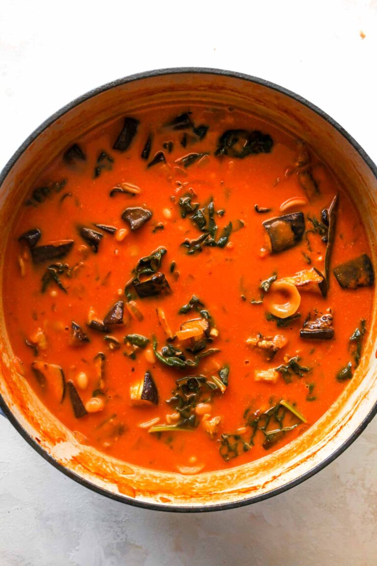 Roasted Eggplant Soup Dishing Out Health