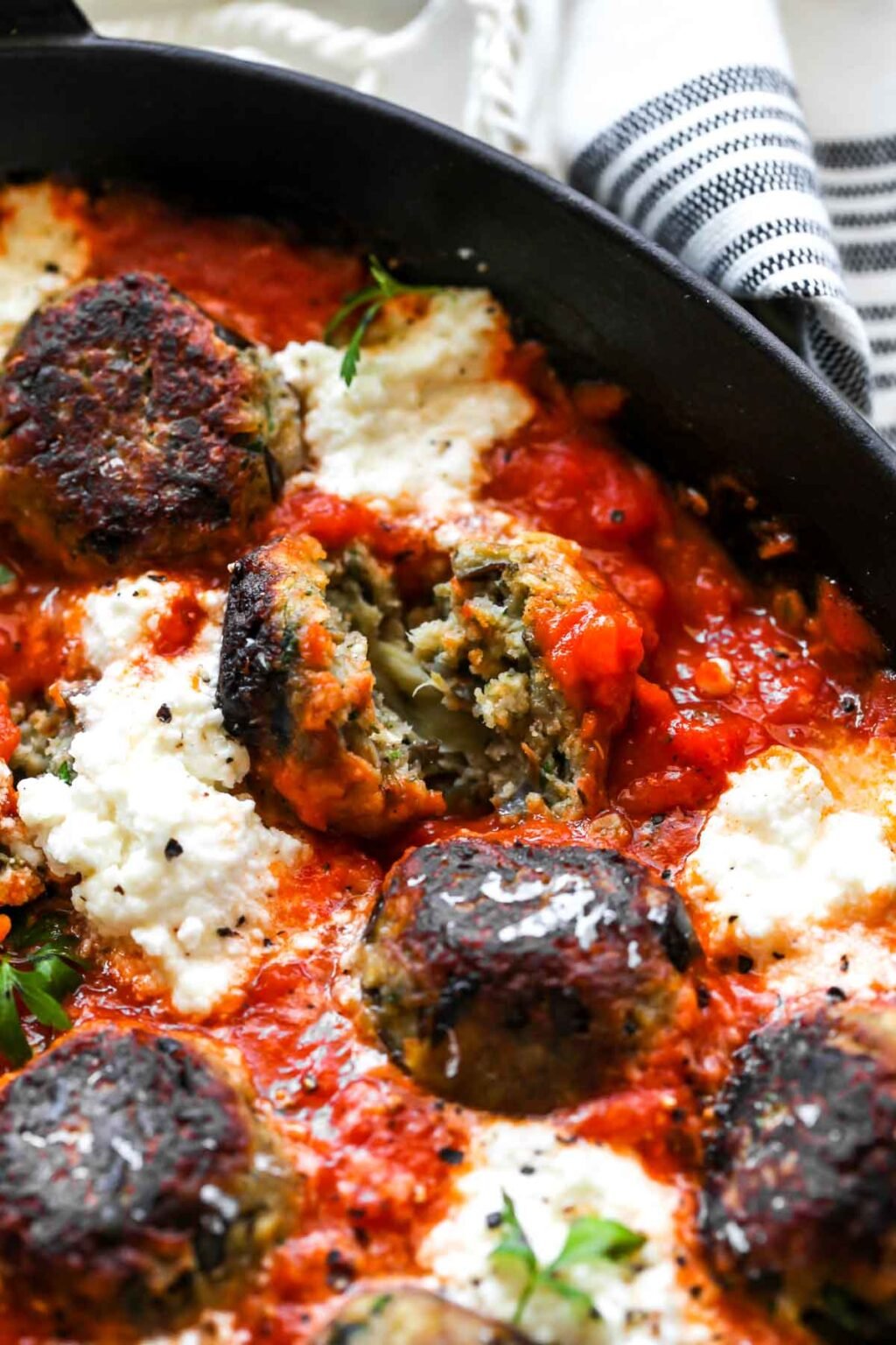 Eggplant Parmesan Meatballs Dishing Out Health