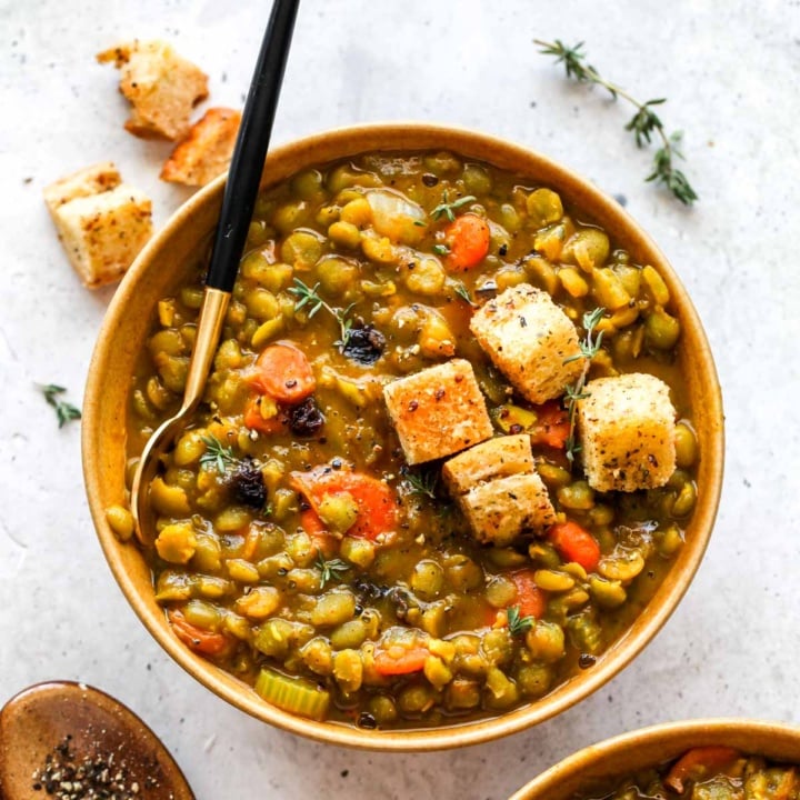Easy Moroccan Split Pea Soup Dishing Out Health