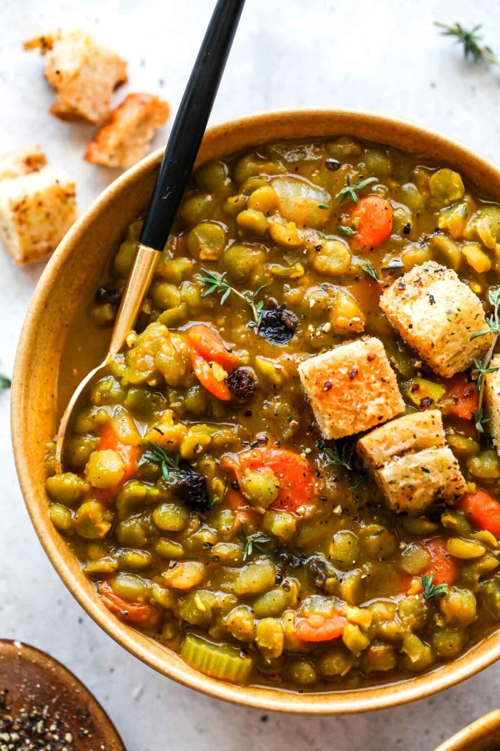 Easy Moroccan Split Pea Soup Dishing Out Health