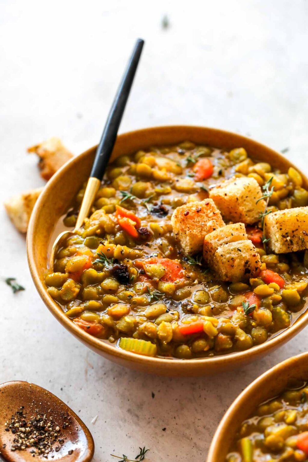 Easy Moroccan Split Pea Soup Dishing Out Health