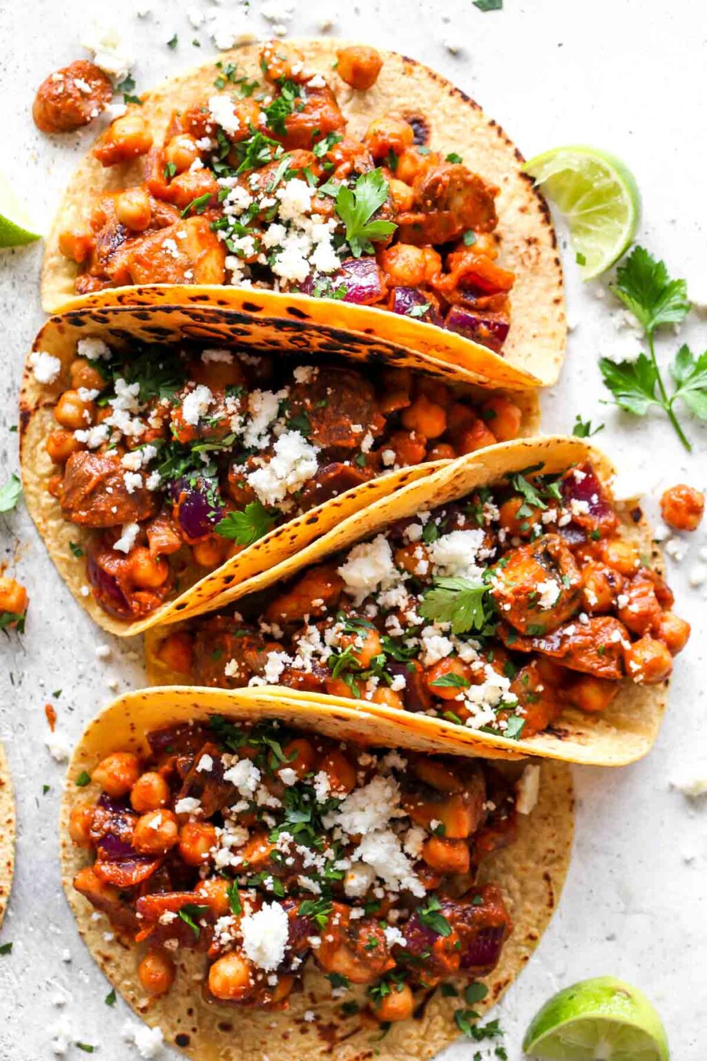 Al Pastor Chickpea Tacos Dishing Out Health