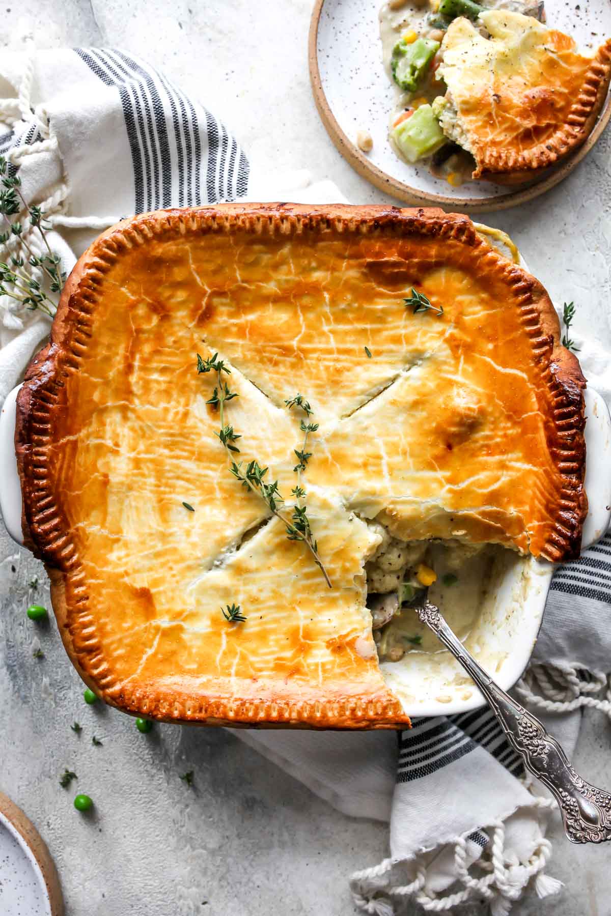 Creamy Vegetable Pot Pie Dishing Out Health