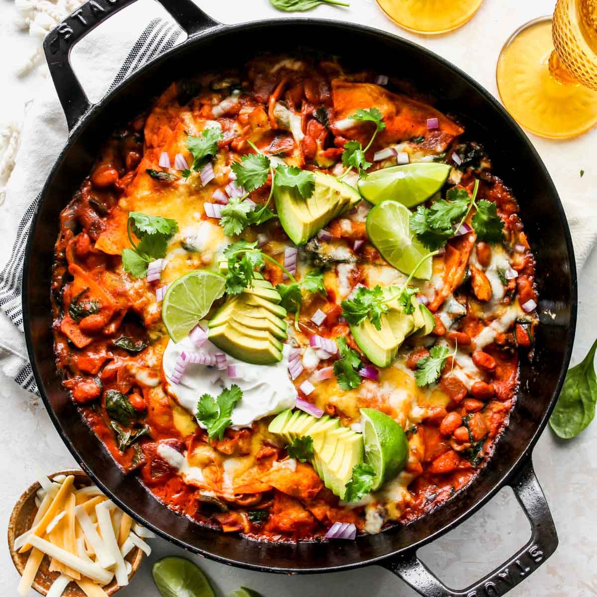 Easy Chicken Enchilada Quinoa Bake Dishing Out Health