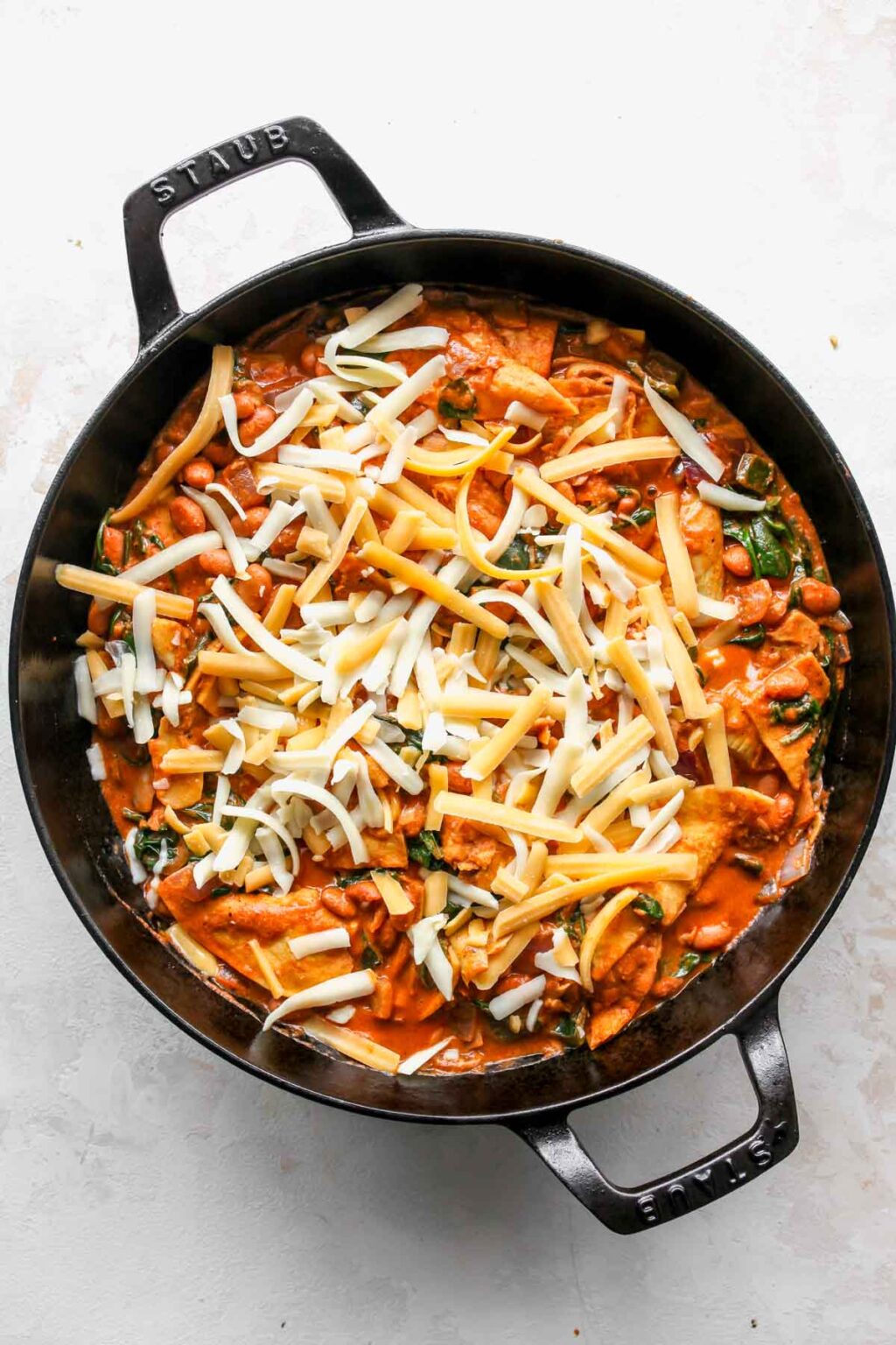 Spinach Artichoke Skillet Enchiladas Dishing Out Health