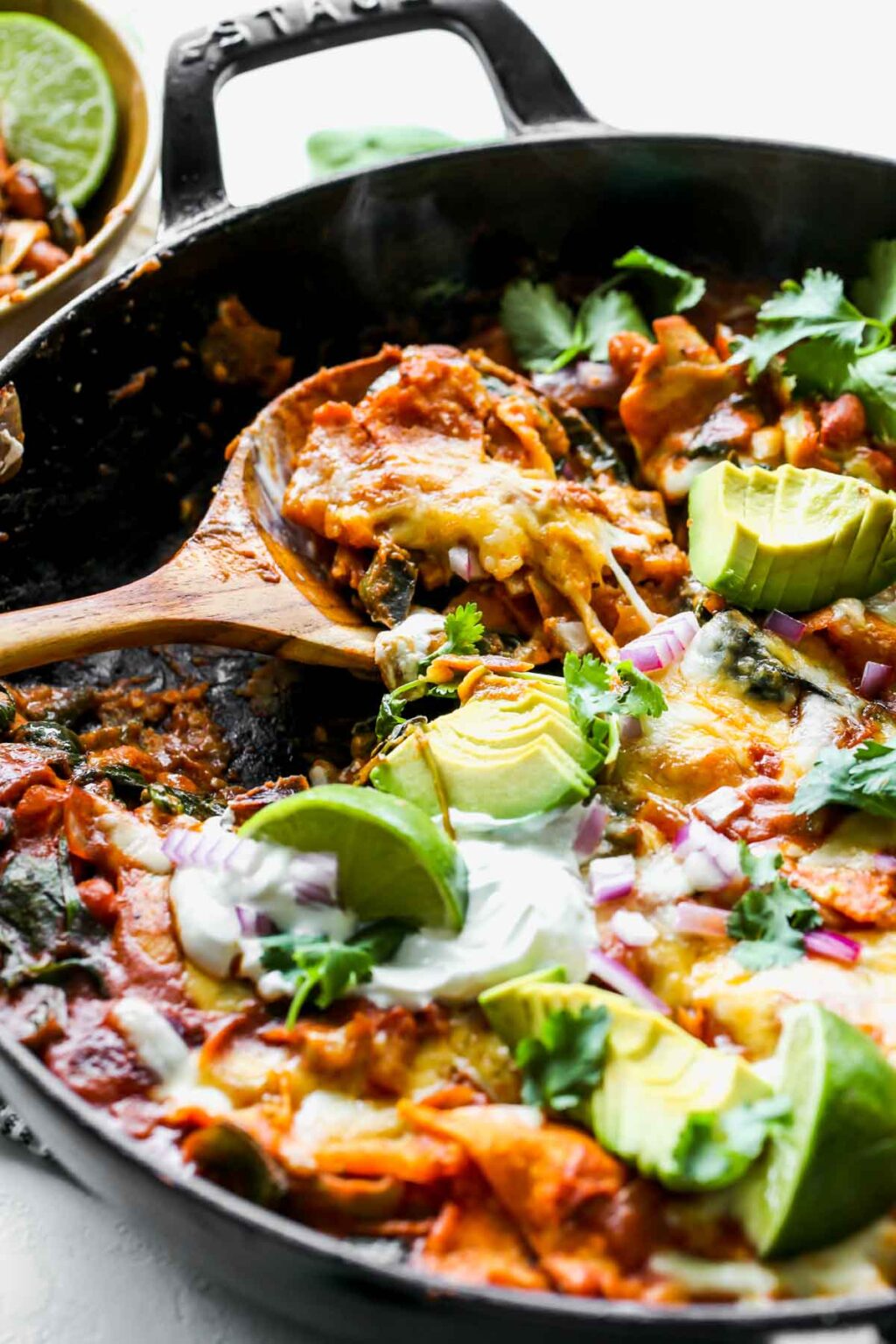 Spinach Artichoke Skillet Enchiladas Dishing Out Health