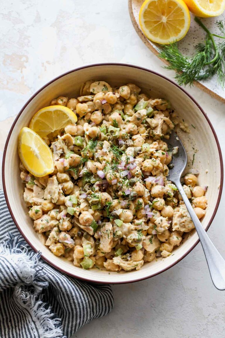 10 Minute Chickpea Tuna Salad Dishing Out Health