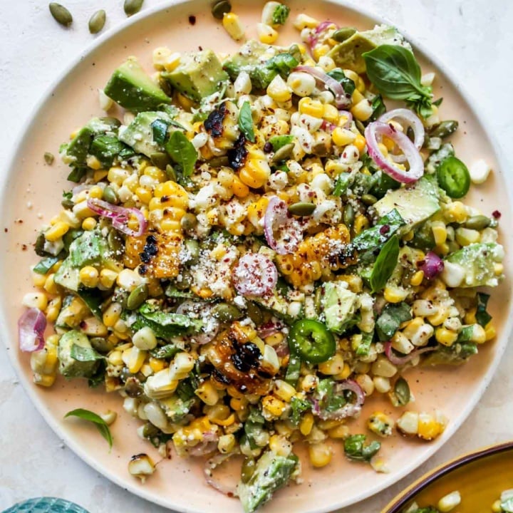 Fiesta Avocado Corn Salad - Dishing Out Health